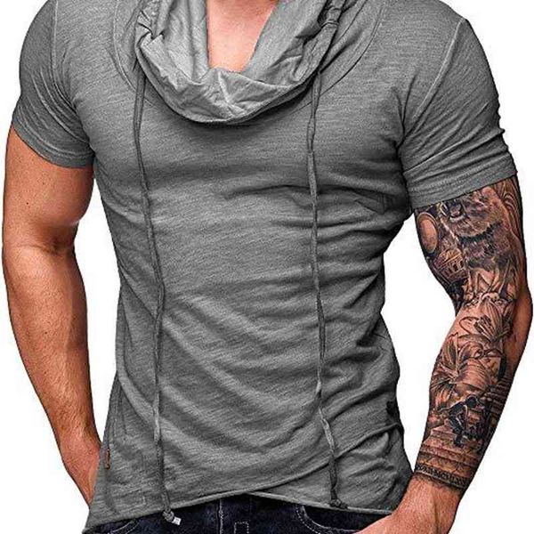 men's t-shirts mens t shirts sports slim solid turtleneck stacked collar drawstring fit comfortable to wear summer short sleeve 4lyg, White;black
men's t-shirts mens t shirts sports slim solid turtleneck stacked collar drawstring fit comfortable to wear summer short sleeve 4lyg, White;black