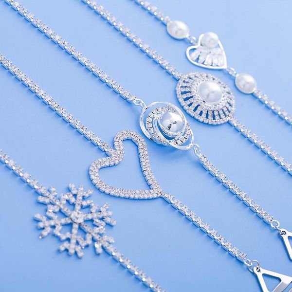 chains women adjustable bra holder anti skid strap rhinestone crystal shoulder chain snowflake pearl heart wedding bridal jewelry, Silver
chains women adjustable bra holder anti skid strap rhinestone crystal shoulder chain snowflake pearl heart wedding bridal jewelry, Silver