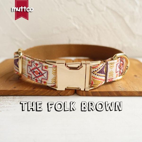 dog collars & leashes muttco retailing handmade collar the folk brown 5 sizes udc058j
dog collars & leashes muttco retailing handmade collar the folk brown 5 sizes udc058j