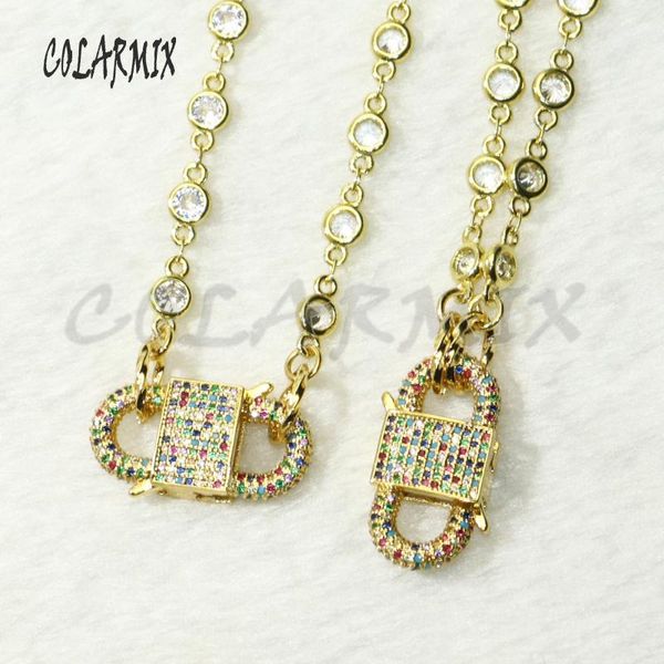 3pcs crystal necklace rainbow zircon pendants neklcace s clasp jewelry accessories fashion for women 50698 chains, Silver
3pcs crystal necklace rainbow zircon pendants neklcace s clasp jewelry accessories fashion for women 50698 chains, Silver