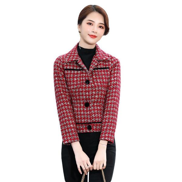 women's jackets ladies short jacket women spring autumn slim casual plaid long-sleeved coat red black, Black;brown
women's jackets ladies short jacket women spring autumn slim casual plaid long-sleeved coat red black, Black;brown