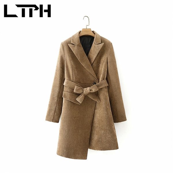 ltph vintage women blazer single buckle sashes slim business casual jackets coat irregular long blazers spring autumn 210423, White;black
ltph vintage women blazer single buckle sashes slim business casual jackets coat irregular long blazers spring autumn 210423, White;black