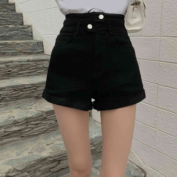 women's shorts high waisted and thin a-line pants design sense jeans new year curl versatile straight black women, White;black
women's shorts high waisted and thin a-line pants design sense jeans new year curl versatile straight black women, White;black