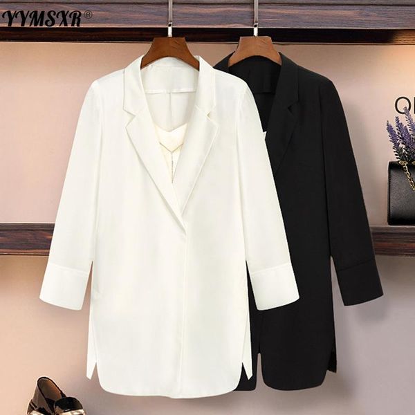 women's suits & blazers jacket blazer large size 2021 summer style thin chiffon small suit fashion trend cardigan high quality, White;black
women's suits & blazers jacket blazer large size 2021 summer style thin chiffon small suit fashion trend cardigan high quality, White;black