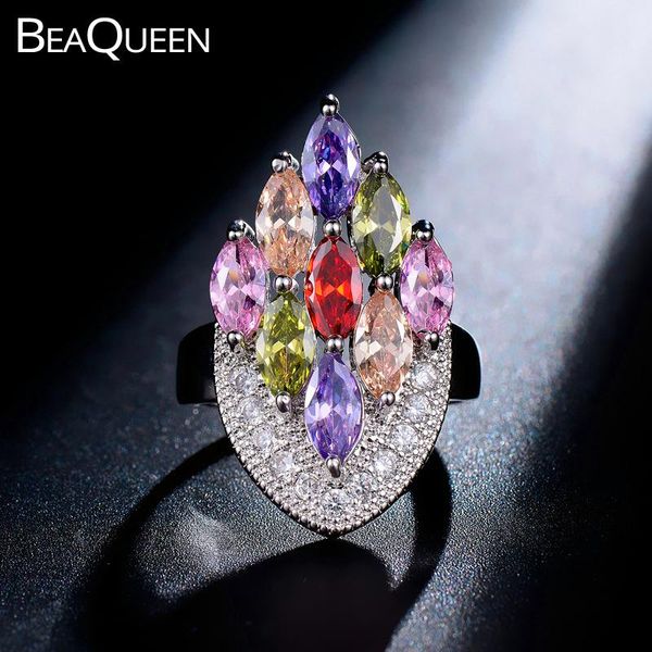 wedding rings beaqueen gorgeous big marquise colorful cubic zirconia stone pave round cz crystal engagemet ring for women jewelry r018, Slivery;golden
wedding rings beaqueen gorgeous big marquise colorful cubic zirconia stone pave round cz crystal engagemet ring for women jewelry r018, Slivery;golden