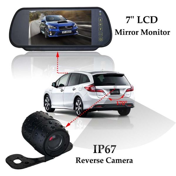 car rear view cameras& parking sensors hd camera 7" lcd mirror monitor kit reverse backup waterproof 170 degree ip67
car rear view cameras& parking sensors hd camera 7" lcd mirror monitor kit reverse backup waterproof 170 degree ip67