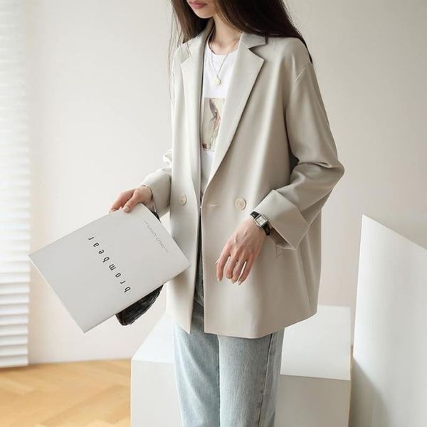 women's suits & blazers spring autumn office lady suit jacket elegant single button loose workwear women blazer female outwear fashion, White;black
women's suits & blazers spring autumn office lady suit jacket elegant single button loose workwear women blazer female outwear fashion, White;black