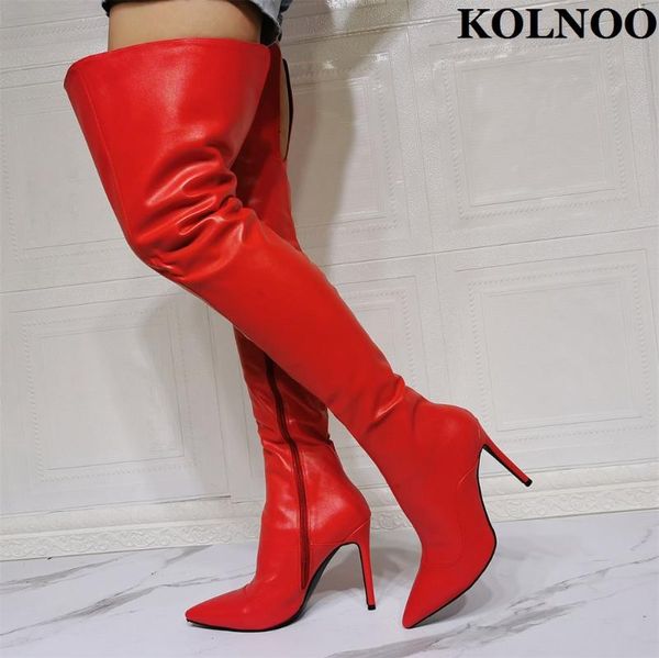 boots kolnoo 2022 style womens high heel red faux leather real pos party prom over knee fashion winter shoes, Black
boots kolnoo 2022 style womens high heel red faux leather real pos party prom over knee fashion winter shoes, Black