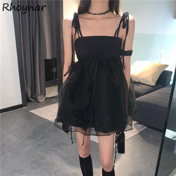 casual dresses sleeveless dress women spaghetti strap summer mini all-match ins streetwear solid simple lady holiday mesh ball gown temperam, Black;gray
casual dresses sleeveless dress women spaghetti strap summer mini all-match ins streetwear solid simple lady holiday mesh ball gown temperam, Black;gray