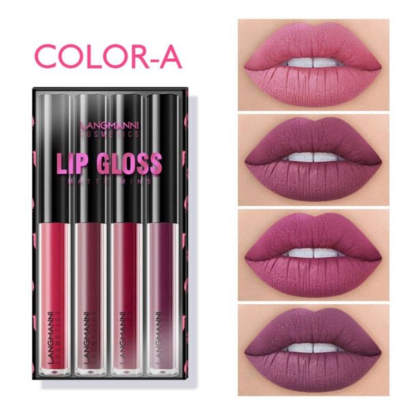 langmanni lipstick 4pcs 4 color matte velvet lip gloss make up waterproof non-stain cup moisturizing glaze set 1.5ml*4
langmanni lipstick 4pcs 4 color matte velvet lip gloss make up waterproof non-stain cup moisturizing glaze set 1.5ml*4