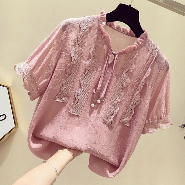 summer chiffon korean wild womens shirt white gray pink plus size slim blouses vintage
summer chiffon korean wild womens shirt white gray pink plus size slim blouses vintage