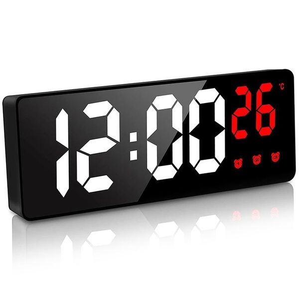 other clocks & accessories digital alarm bedside mains powered non ticking, led clock with temperature display, adjustable brightness
other clocks & accessories digital alarm bedside mains powered non ticking, led clock with temperature display, adjustable brightness