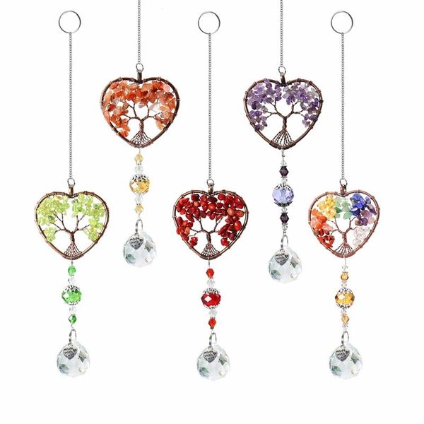 decorative objects & figurines 5 colors heart shaped sun catcher crystal tree of life pendant rainbow maker drops hang for window,home decor
decorative objects & figurines 5 colors heart shaped sun catcher crystal tree of life pendant rainbow maker drops hang for window,home decor