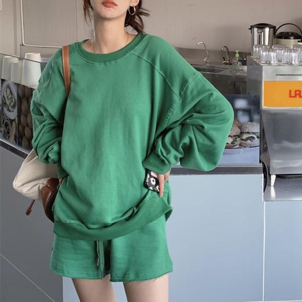 women's tracksuits fashion casual korean short pants hoodies set elegant office long sleeve outwear age-reduction female outfit autumn, Gray
women's tracksuits fashion casual korean short pants hoodies set elegant office long sleeve outwear age-reduction female outfit autumn, Gray