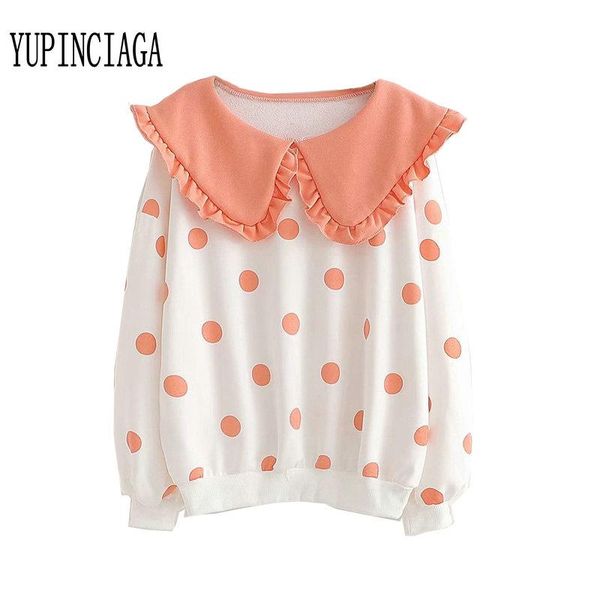 women's hoodies & sweatshirts yupinciaga japanese mori women fresh girlish doll collar polka dot harajuku hooded long sleeve kawaii, Black
women's hoodies & sweatshirts yupinciaga japanese mori women fresh girlish doll collar polka dot harajuku hooded long sleeve kawaii, Black