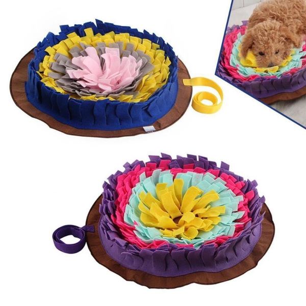 kennels & pens pet dog smell training sniffing feeding round mat cushion snuffle washable pad water blanket splicing multi-color toys
kennels & pens pet dog smell training sniffing feeding round mat cushion snuffle washable pad water blanket splicing multi-color toys