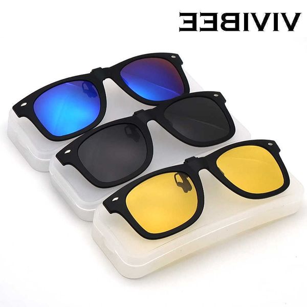 VIVIBEE Flip Up Clip on sunglasses for men Driving glasses Clips Light Fishing Female anti-UVA UVB Polarized view lens Glasses wholesale, Silver
VIVIBEE Flip Up Clip on sunglasses for men Driving glasses Clips Light Fishing Female anti-UVA UVB Polarized view lens Glasses wholesale, Silver