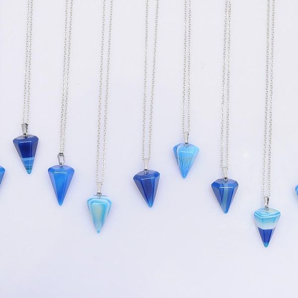 elegant natural gem stone triangle necklaces pendants blue pink purple onyx agat crystal reiki healing women jewellery gift chains, Silver
elegant natural gem stone triangle necklaces pendants blue pink purple onyx agat crystal reiki healing women jewellery gift chains, Silver