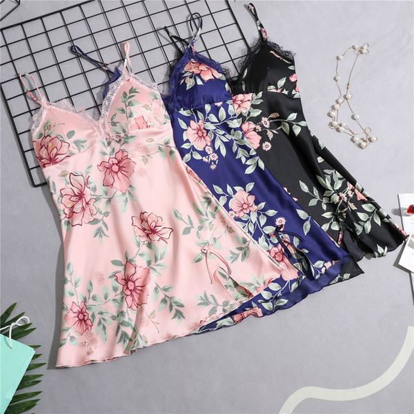 ladies floral silk satin nightgown lace night dress sleeveless nighties v-neck sleepshirt summer sleep dress nightdres for women, Black;red
ladies floral silk satin nightgown lace night dress sleeveless nighties v-neck sleepshirt summer sleep dress nightdres for women, Black;red
