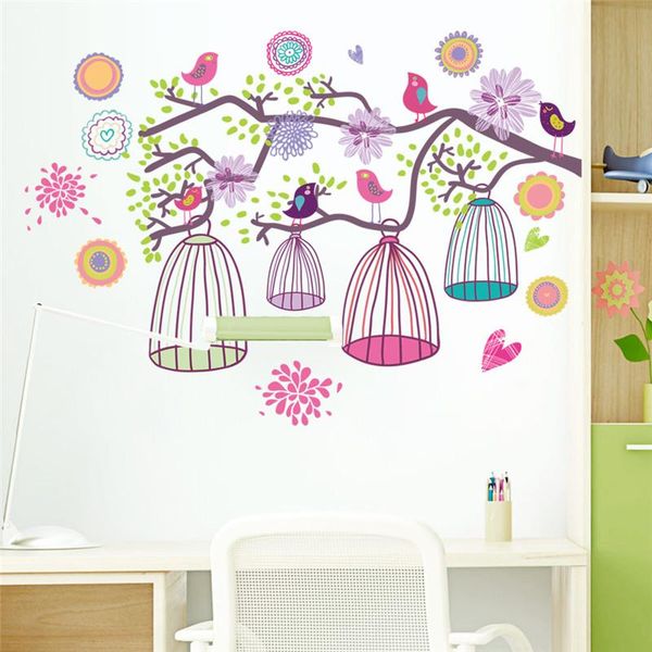 wall stickers bird cage tree branch flower kids room bedroom home decoration mural art diy pvc decal
wall stickers bird cage tree branch flower kids room bedroom home decoration mural art diy pvc decal