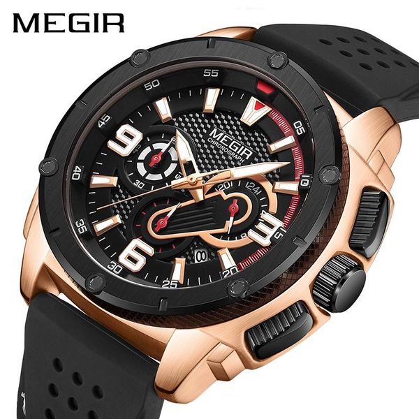 wristwatches megir black sport watches for men clocks military army watch mens silicone chronograph quartz wrist man reloj hombre 2021, Slivery;brown
wristwatches megir black sport watches for men clocks military army watch mens silicone chronograph quartz wrist man reloj hombre 2021, Slivery;brown