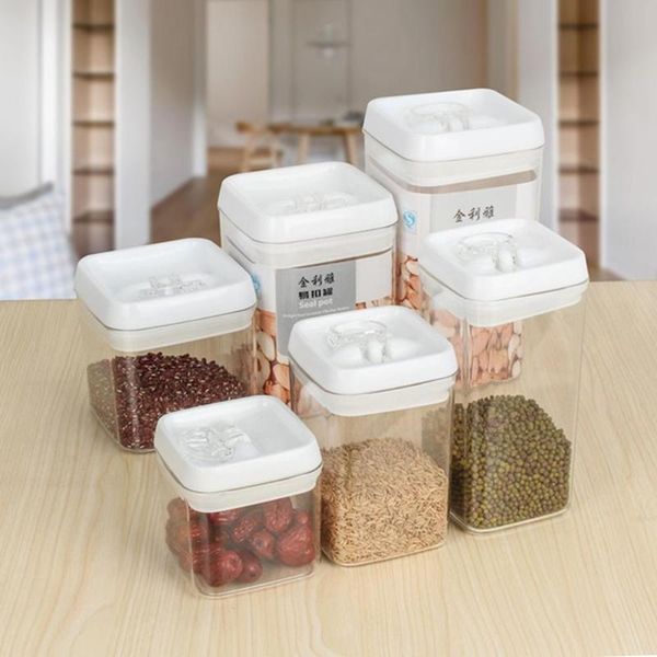 storage bottles & jars 0.5l~2.3l airtight food container with lid vacuum seal cereal pasta rice box sealed
storage bottles & jars 0.5l~2.3l airtight food container with lid vacuum seal cereal pasta rice box sealed