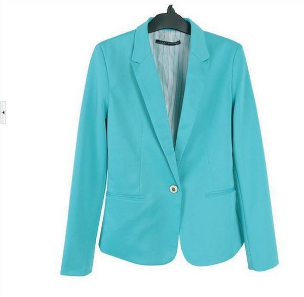 women's suits & blazers spring women slim blazer coat fashion candy color casual suit jacket long sleeve one button woman work wear, White;black
women's suits & blazers spring women slim blazer coat fashion candy color casual suit jacket long sleeve one button woman work wear, White;black