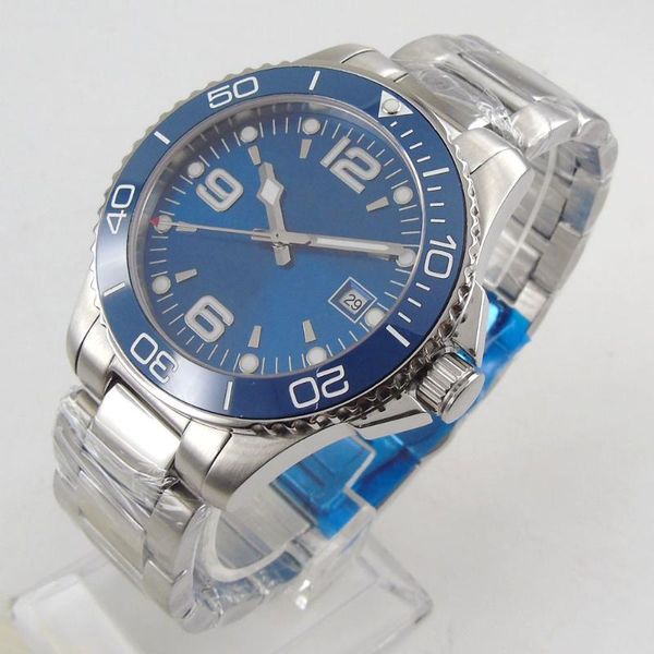 wristwatches 40mm sub steel case ceramic bezel mechanical mens watch luminous blue dial 21 jewels miyota 8215 bracelet date sapphire glass, Slivery;brown
wristwatches 40mm sub steel case ceramic bezel mechanical mens watch luminous blue dial 21 jewels miyota 8215 bracelet date sapphire glass, Slivery;brown