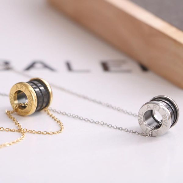 pendant necklaces fashion luxury jewelry small waist necklace 316l stainless steel black ceramic classic couple, Silver
pendant necklaces fashion luxury jewelry small waist necklace 316l stainless steel black ceramic classic couple, Silver
