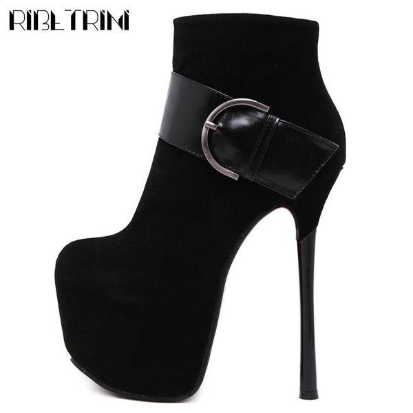boots girl flock buckle brand designer thin heel shoes platform ankle women short plush winter boots, Black
boots girl flock buckle brand designer thin heel shoes platform ankle women short plush winter boots, Black