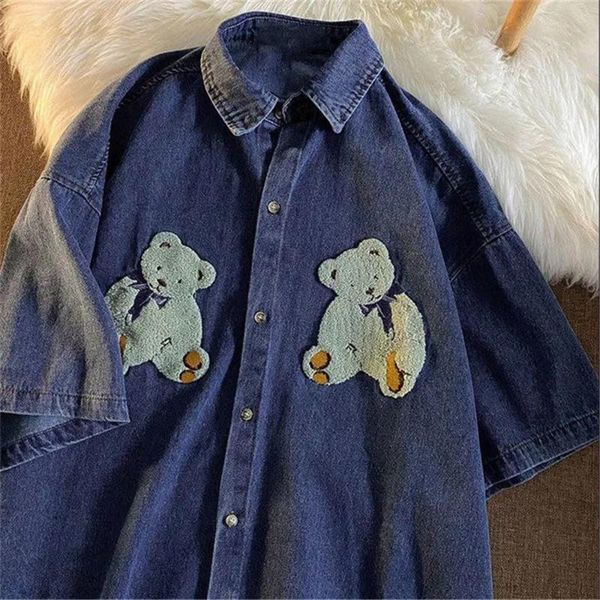 women's blouses & shirts blue bear blouse shirt girls funny summer oversize women harajuku loose kawaii print hip hop cute clothes, White
women's blouses & shirts blue bear blouse shirt girls funny summer oversize women harajuku loose kawaii print hip hop cute clothes, White