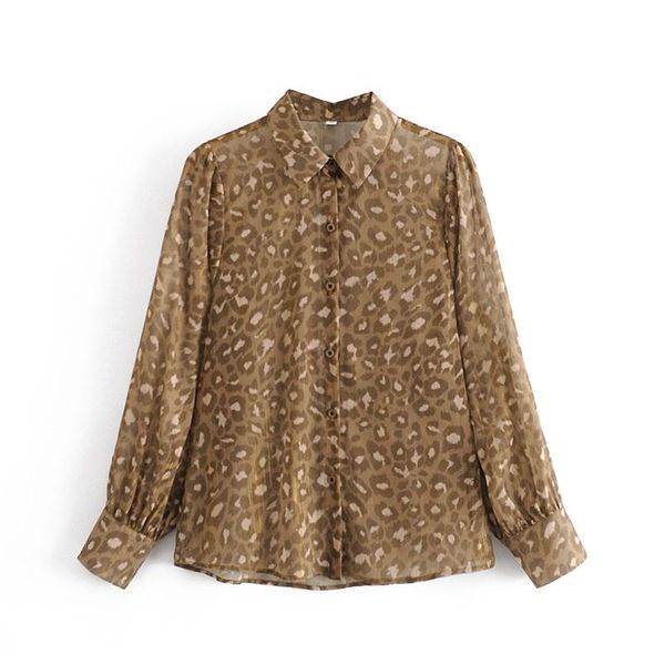 women's blouses & shirts women 2022 fashion leopard print gold chiffon vintage long sleeve button-up female blusas streetwear, White
women's blouses & shirts women 2022 fashion leopard print gold chiffon vintage long sleeve button-up female blusas streetwear, White