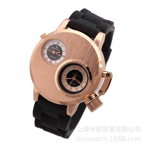 fashion v6 double movement round watch korean casual men sports wathces waterproof mens full steel and siliconquartz clocks wristwatches, Slivery;brown
fashion v6 double movement round watch korean casual men sports wathces waterproof mens full steel and siliconquartz clocks wristwatches, Slivery;brown