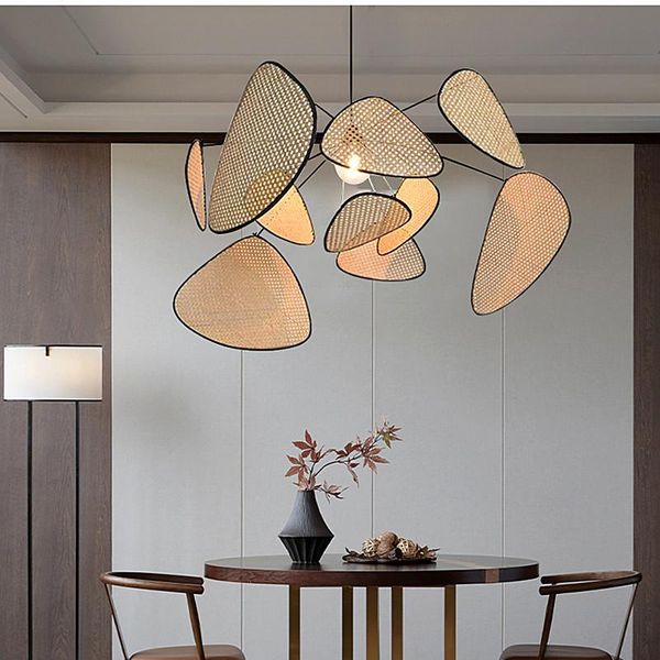 chandeliers designer wicker pendant lamp wood rural handmade rattan creative leaf grid for living room bedroom restaurant
chandeliers designer wicker pendant lamp wood rural handmade rattan creative leaf grid for living room bedroom restaurant