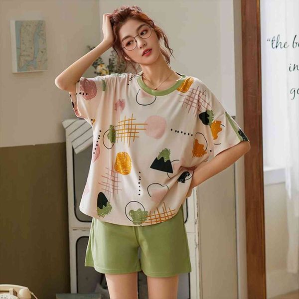pajamas set soft nightwear womens sleepwears summer short sleeve pyjamas cartoon print sleepwear female pijamas mujer home clothes, Black;red
pajamas set soft nightwear womens sleepwears summer short sleeve pyjamas cartoon print sleepwear female pijamas mujer home clothes, Black;red