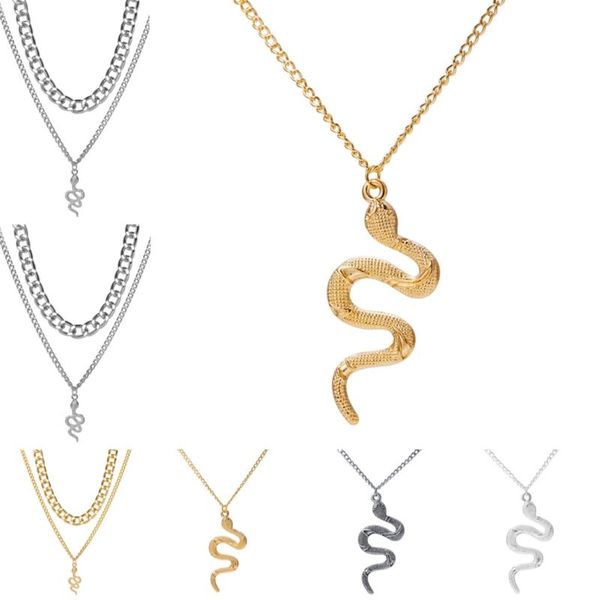 chains multiple snake necklace choker for women vintage punk pendant collar women's jewelry accessories, Silver
chains multiple snake necklace choker for women vintage punk pendant collar women's jewelry accessories, Silver