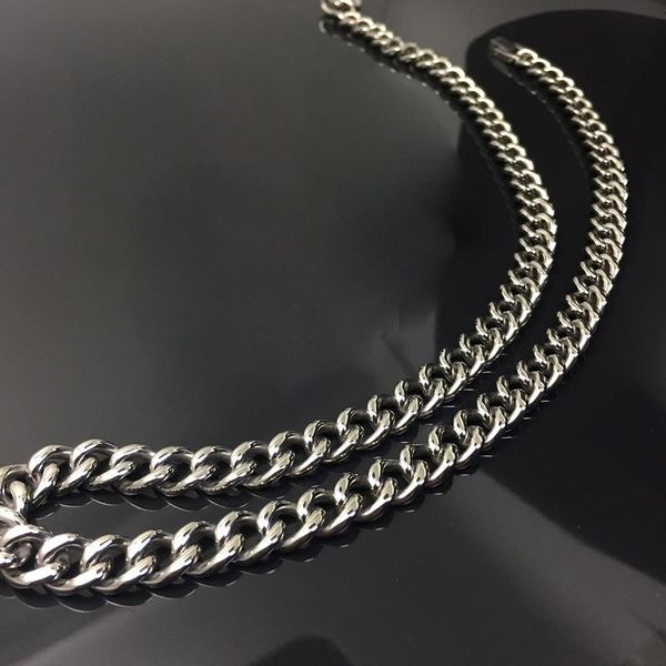 pure titanium ta2 necklace casual denim chain custom length fashion accessories size 9.5 mm*620 mm / 670 chains, Silver
pure titanium ta2 necklace casual denim chain custom length fashion accessories size 9.5 mm*620 mm / 670 chains, Silver