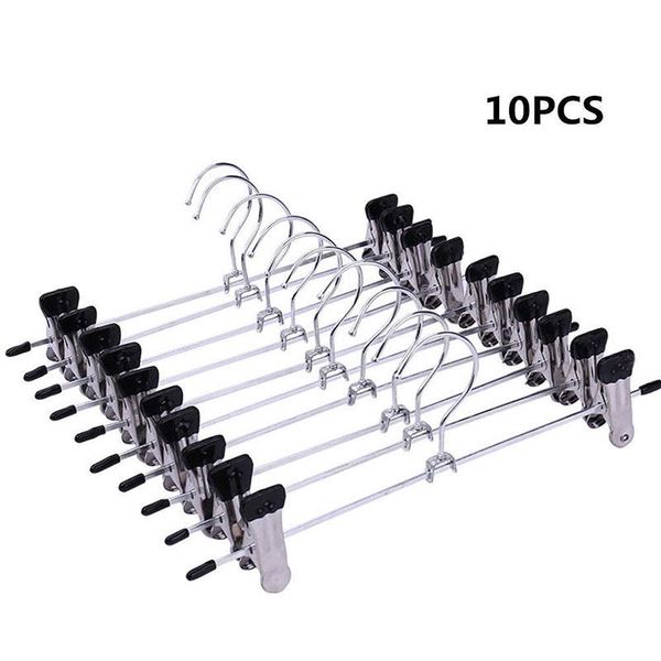 hangers & racks 10pcs/lot for clothes stainless steel clip stand hanger pants skirt adjustable pinch grip home tools rack
hangers & racks 10pcs/lot for clothes stainless steel clip stand hanger pants skirt adjustable pinch grip home tools rack
