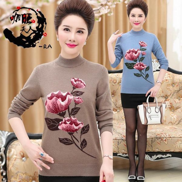 women's sweaters middle-aged plus size easing sweater knit pullover thick warm cashmere womens casual, White;black
women's sweaters middle-aged plus size easing sweater knit pullover thick warm cashmere womens casual, White;black