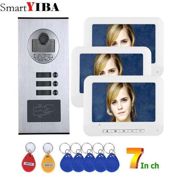 smartyiba rfid access control keyboard system for 3 units apartment video intercom kits 7" monitor doorbell door phone phones
smartyiba rfid access control keyboard system for 3 units apartment video intercom kits 7" monitor doorbell door phone phones