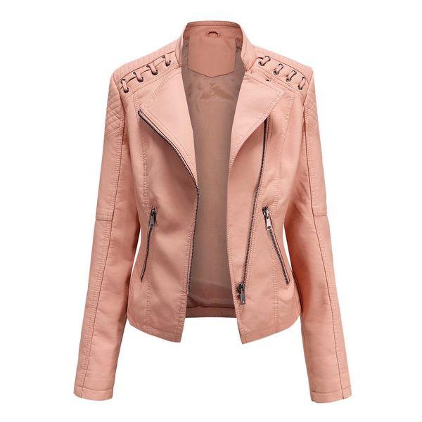 2021 spring winter female black pu leather loose turn-down collar zipper fashion new womens wild locomotive jacket
2021 spring winter female black pu leather loose turn-down collar zipper fashion new womens wild locomotive jacket