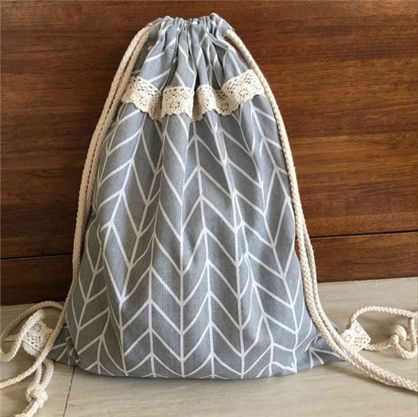 yile cotton linen drawstring lace travel backpack student bag geometry grey base 720a
yile cotton linen drawstring lace travel backpack student bag geometry grey base 720a