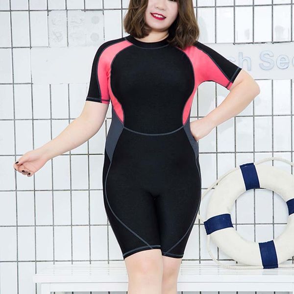 one-piece suits zipper one piece swimsuit women half sleeve plus size sport athletic swimwear big female surf patchwork swimming suit
one-piece suits zipper one piece swimsuit women half sleeve plus size sport athletic swimwear big female surf patchwork swimming suit