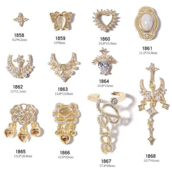 nail art decorations 2pcs charm luxury zircon 3d shiny diamonds pearl crystal alloy pendant design jewelry manicure accessories, Silver;gold
nail art decorations 2pcs charm luxury zircon 3d shiny diamonds pearl crystal alloy pendant design jewelry manicure accessories, Silver;gold