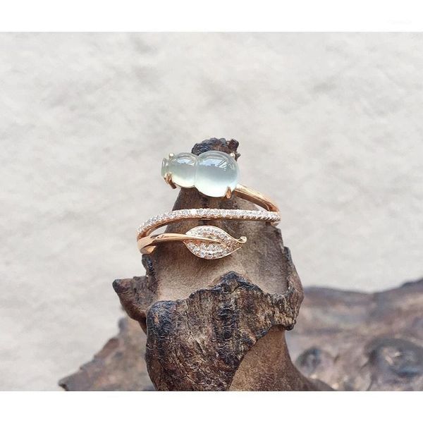 cluster rings natural chalcedony gourd winding opening adjustable ring charm light luxury rose gold women's brand silver jewelry, Golden;silver
cluster rings natural chalcedony gourd winding opening adjustable ring charm light luxury rose gold women's brand silver jewelry, Golden;silver