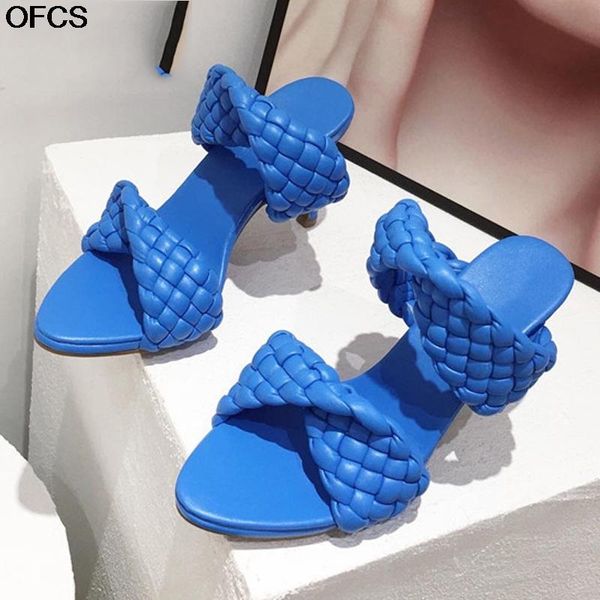 size 42 handmade weave knitted slippers fashion sandals woman lady crossover open toe thin heels party shoes, Black
size 42 handmade weave knitted slippers fashion sandals woman lady crossover open toe thin heels party shoes, Black