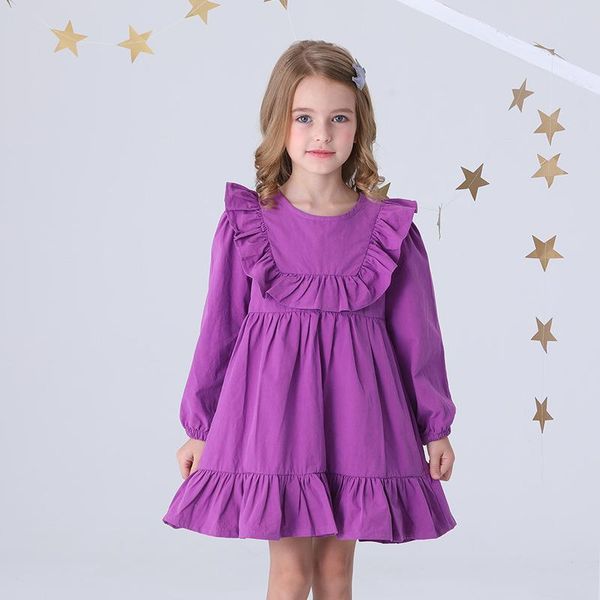 girl's dresses girls' autumn ruffle bubble sleeve dress purple long sleeved princess knee length full sleve, Red;yellow
girl's dresses girls' autumn ruffle bubble sleeve dress purple long sleeved princess knee length full sleve, Red;yellow