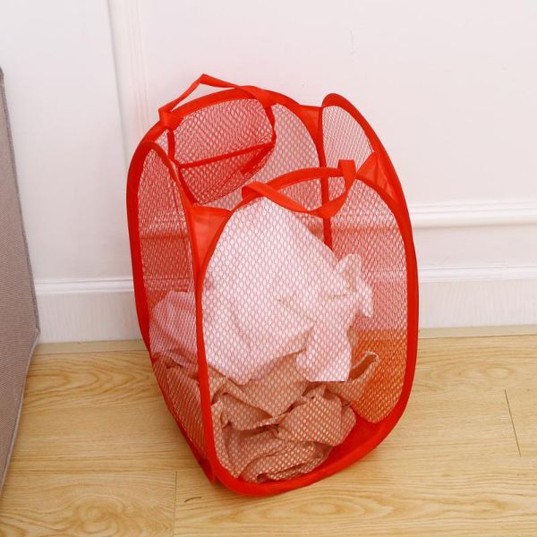 laundry bags 1pc foldable bag easy open mesh clothes hamper basket for college dorm (red)
laundry bags 1pc foldable bag easy open mesh clothes hamper basket for college dorm (red)