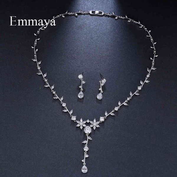 jewelry sets emmaya brand cute charm plant aaa cubic zircon adjustable crystal earrings necklace set for women popular bride gift, Black
jewelry sets emmaya brand cute charm plant aaa cubic zircon adjustable crystal earrings necklace set for women popular bride gift, Black