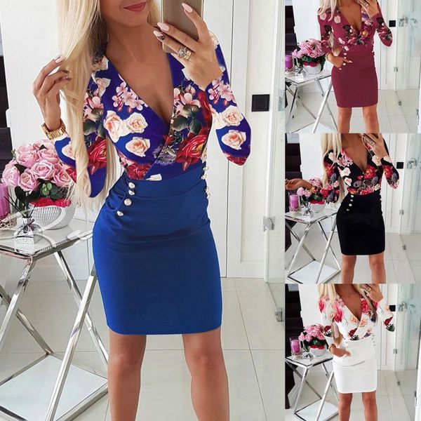 casual dresses 2021 fashion women's ol temperament low-cut v-neck flower print stitching long sleeve dress robe femme été woman clothes, Black;gray
casual dresses 2021 fashion women's ol temperament low-cut v-neck flower print stitching long sleeve dress robe femme été woman clothes, Black;gray